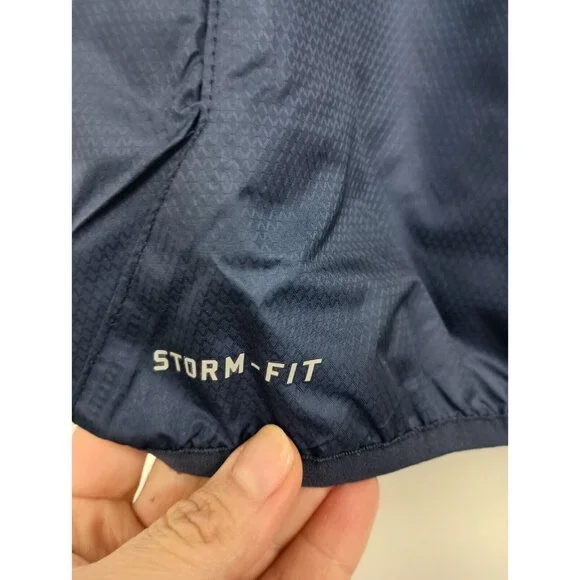 Nike Storm Fit Womens Windbreaker‎ Jacket Small Navy Full Zip Outdoor NWT - Picture 3 of 12